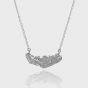 Fashion Irregular Stones 925 Sterling Silver Necklace