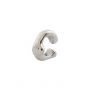 New Classic Irregular C Shape 925 Sterling Silver Non-Pierced Earring(Single)
