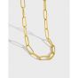 Modern Hollow Chain Simple 925 Sterling Silver Necklace