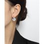 Fashion Natural Agate/Topaz/Aventurine Quartz/Opal Loop Circle 925 Sterling Silver Huggie Hoop Earring(Single)