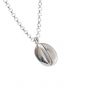 Simple Coffee Bean 925 Sterling Silver Necklace