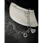 Vintage Love Inspired Teach Letters Chain 925 Sterling Silver Bracelet
