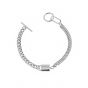 Asymmetry Curb Chain OT 925 Sterling Silver Bracelet