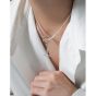 Office Box Chain OT Drop 925 Sterling Silver Necklace