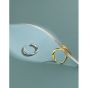 Minimalist Mobius Twisted New 925 Sterling Silver Non-Pierced Earring(Single)