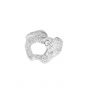 Masculine Irregular O Shape 925 Sterling Silver Adjustable Ring