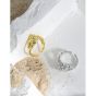 Holiday Irregular Hollow Stones 925 Sterling Silver Adjustable Ring