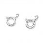 Simple Circle 925 Sterling Silver DIY Clasp & Toggle