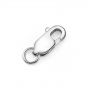 Simple Spring Geometry Square 925 Sterling Silver DIY Clasp