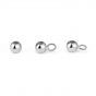 Simple Round Beads with Loop 925 Sterling Silver DIY Bead Aligner