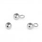 Simple Round Beads with Loop 925 Sterling Silver DIY Bead Aligner