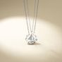 Wedding CZ Sailboats and Seaports 925 Sterling Silver Promise Necklace