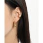Fashion Irregular Wide 925 Sterling Silver Non-Pierced Earring(Single)
