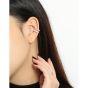 Fashion Double Layer Irregular  925 Sterling Silver Non-Pierced Earring(Single)
