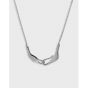 Fashion Irregular Hand In han 925 Sterling Silver Necklace