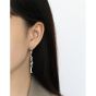 Asymmetry S Shape Twisted 925 Sterling Silver Dangling Earrings
