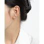 Fashion Irregular Oval CZ Branch Flower 925 Sterling Silver Non-Pierced Earring(Single)