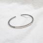 Vintage Twisted Simple 925 Sterling Silver Open Bangle