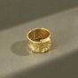 Men's Irregular Wide Geometry 925 Sterling Silver Adjustable Ring