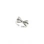 Bridesmaid Sweet Bow-Knot Irregular Round  925 Sterling Silver Adjustable Ring