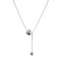 Holiday Adjustable Beads S925 Sterling Silver Necklace