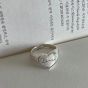 Honey Moon Love Letters Heart 925 Sterling Silver Adjustable Ring