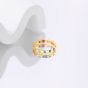 Office Colorful CZ Simple 925 Sterling Silver Adjustable Ring