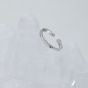 New Beads Wave 925 Sterling Silver Adjustable Ring