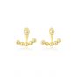 Party Beads Smile 925 Sterling Silver Stud Earrings