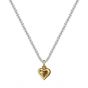 Anniversary Heart Popcorn Chain 925 Sterling Silver Necklace