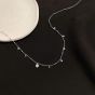 Holiday Round Disc Beads 925 Sterling Silver Choker Necklace