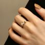Women New CZ Bow-Knot 925 Sterling Silver Adjustable Ring