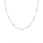 Casual Shell Pearls Curb Chain 925 Sterling Silver Necklace