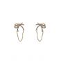 Girl CZ Butterfly Tassels 925 Sterling Silver Dangling Earrings