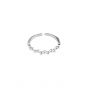Casual Irregular Beads 925 Sterling Silver Adjustable Ring