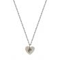 Anniversary Double Shell Hears Love 925 Sterling Silver Necklace