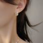 Classic Hollow Curb Chain 925 Sterling Silver Hoop Earrings