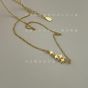 Women Quadrangular Stars CZ 925 Sterling Silver Necklace