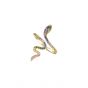 Modern Colorful CZ Snake 925 Sterling Silver Adjustable Ring