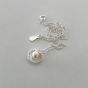 Casual Women Shell Pearls 925 Sterling Silver Necklace
