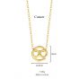 Fashion Gift CZ Twelve Constellations Series 925 Sterling Silver Necklace