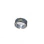 Vintage Men's Irregular Triangle Eye 925 Sterling Silver Adjustable Ring