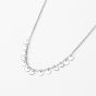 Fashion Circular Sequin 925 Sterling Silver Necklace