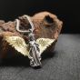 Vintage Little Angel With Wings Solid 925 Sterling Silver DIY Pendant