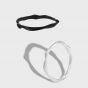Minimalism Irregular Shape 925 Sterling Silver Fine Circle Stacker Ring