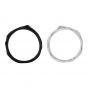 Minimalism Irregular 925 Sterling Silver Fine Circle Stacker Ring