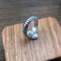 Vintage Men's Snake Chain 925 Sterling Silver Adjustable Ring