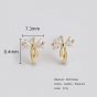Mini Girl CZ Bow-knot 925 Sterling Silver Sweet Stud Earrings