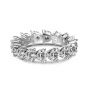 Girl Hearts Love CZ Lines 925 Sterling Silver Ring