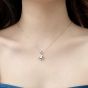 Friend's Moissanite CZ Windmill 925 Sterling Silver Necklace